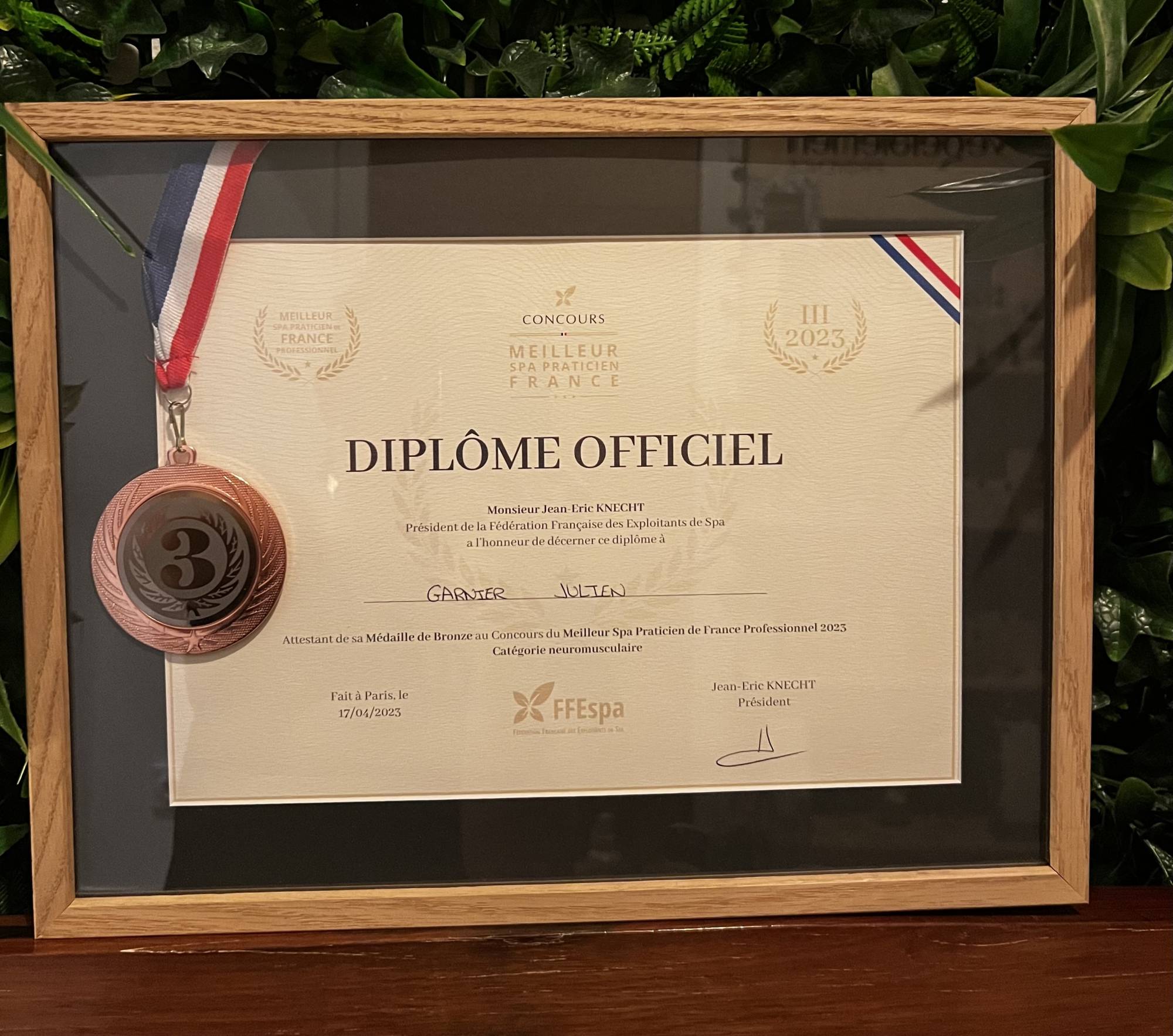 ÉLU 3ème MEILLEUR SPA PRATICIEN DE FRANCE 2023